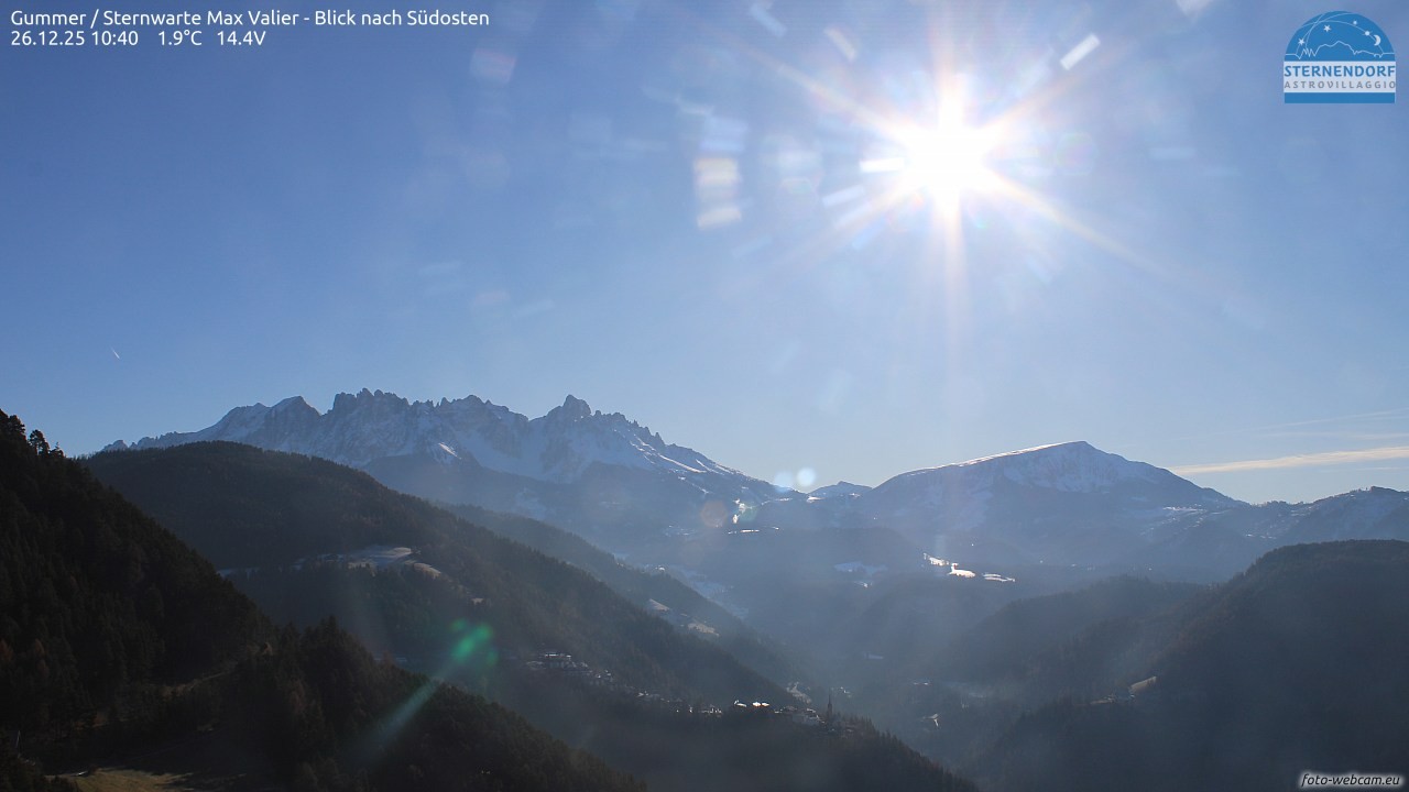 Archiv Foto Webcam Gummer - Sternwarte Max Valier