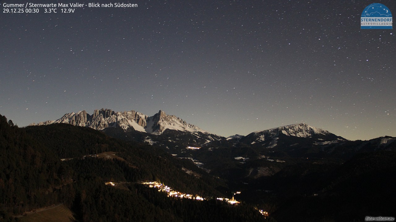 Archiv Foto Webcam Gummer - Sternwarte Max Valier