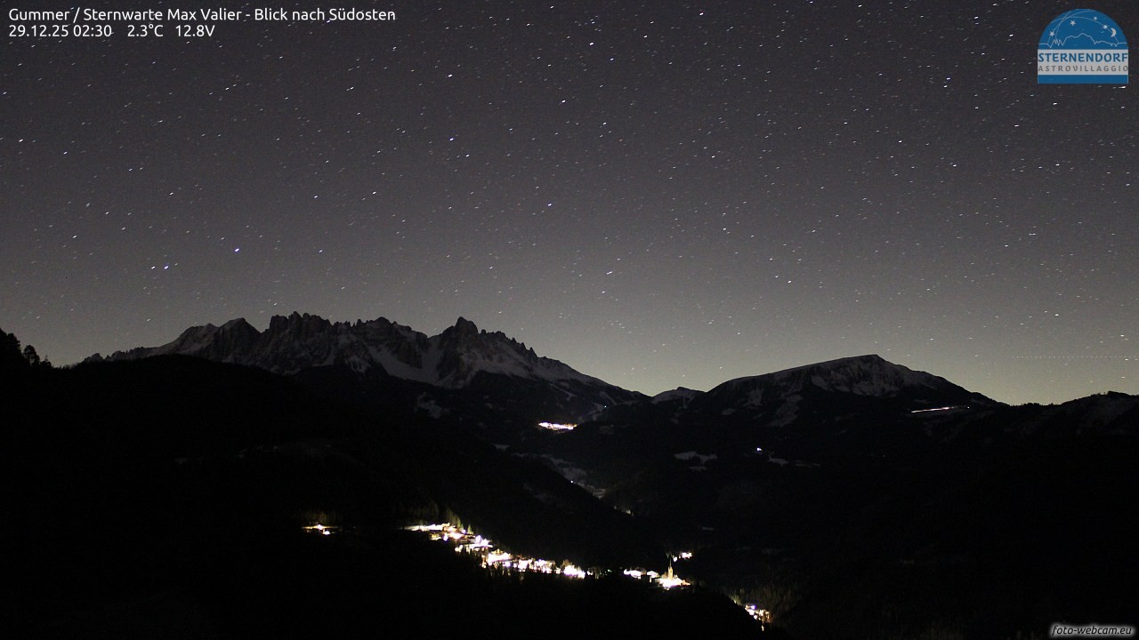 Archiv Foto Webcam Gummer - Sternwarte Max Valier