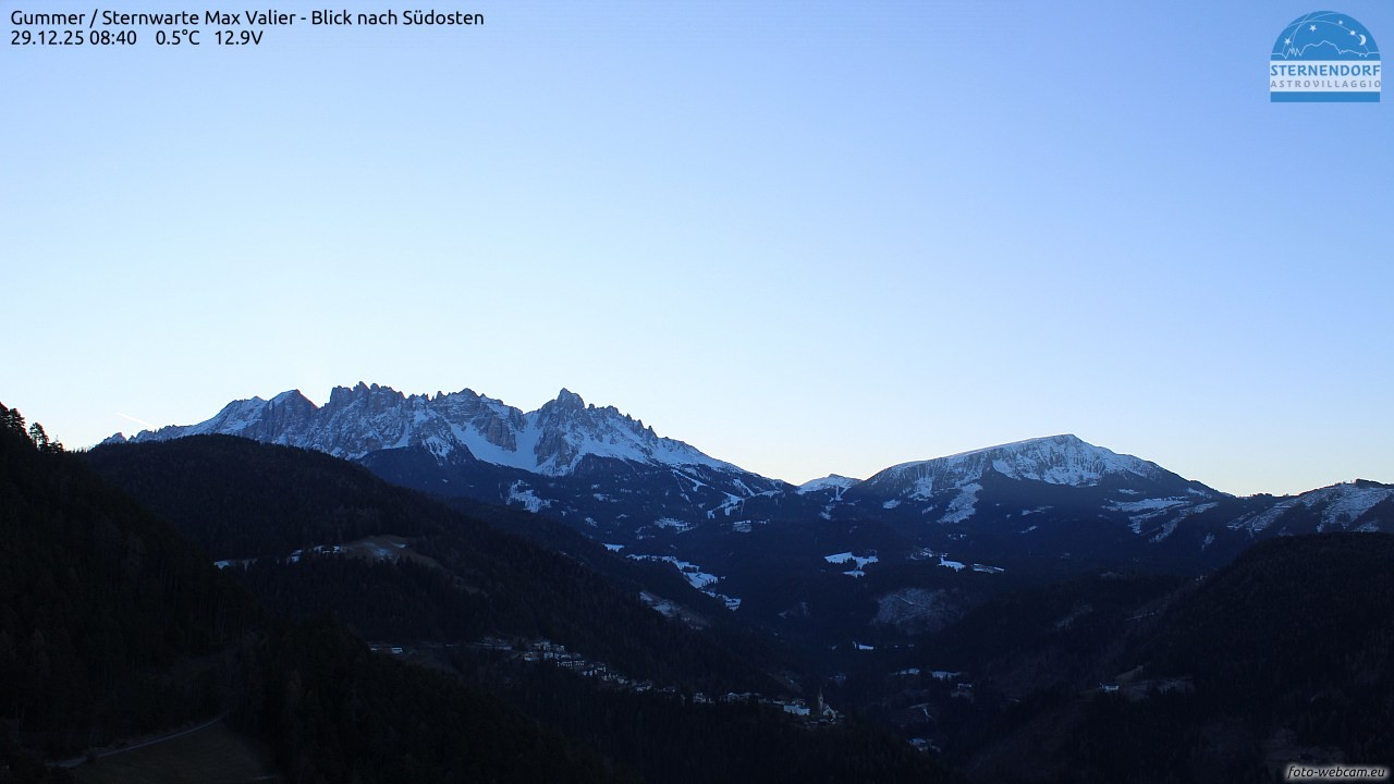 Archiv Foto Webcam Gummer - Sternwarte Max Valier
