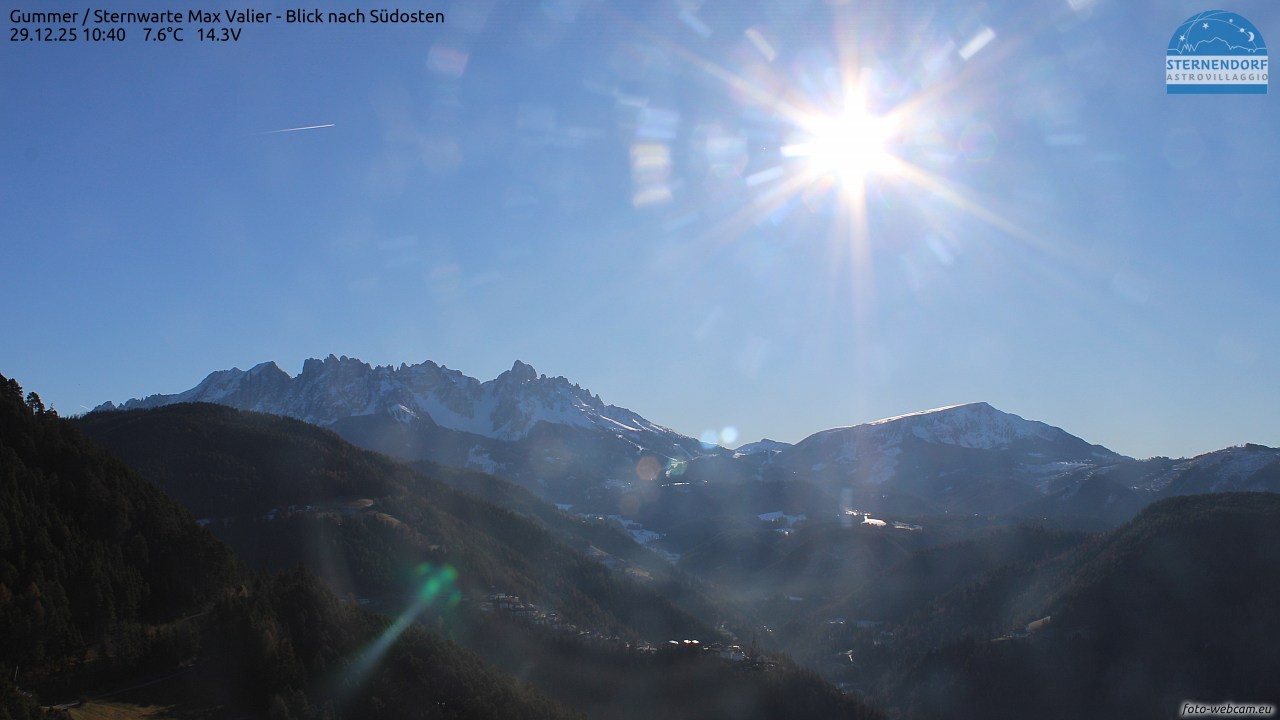 Archiv Foto Webcam Gummer - Sternwarte Max Valier