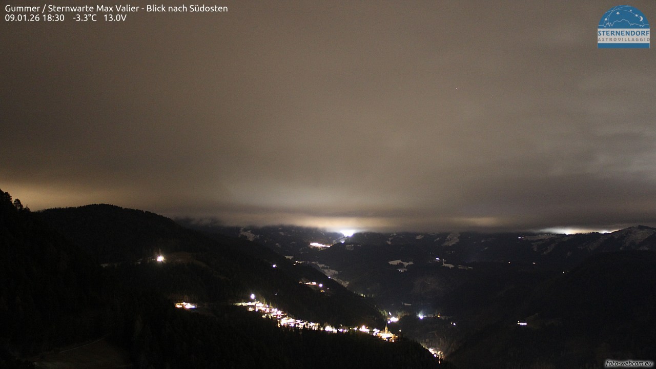 Archiv Foto Webcam Gummer - Sternwarte Max Valier