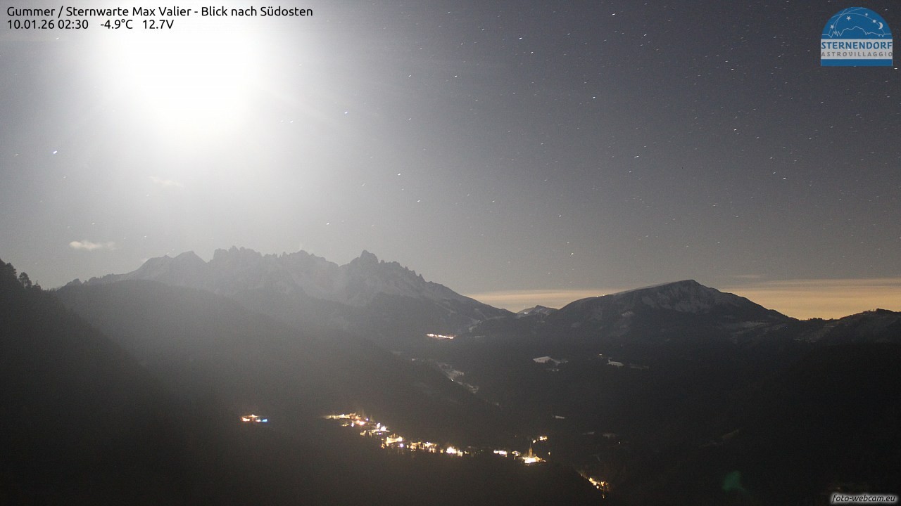 Archiv Foto Webcam Gummer - Sternwarte Max Valier