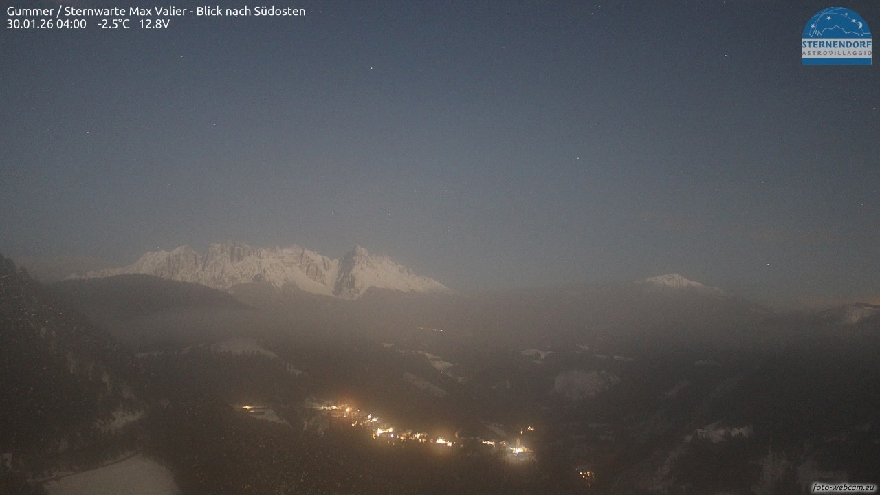 Archiv Foto Webcam Gummer - Sternwarte Max Valier