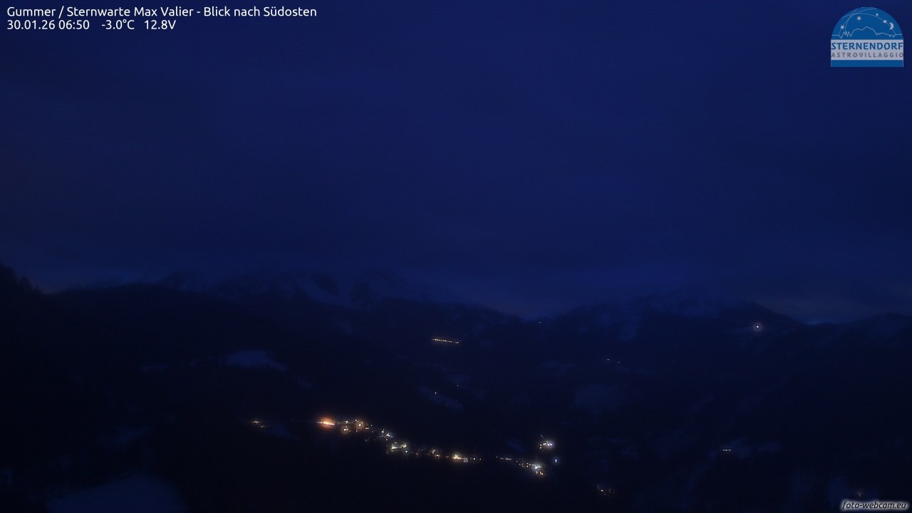 Archiv Foto Webcam Gummer - Sternwarte Max Valier