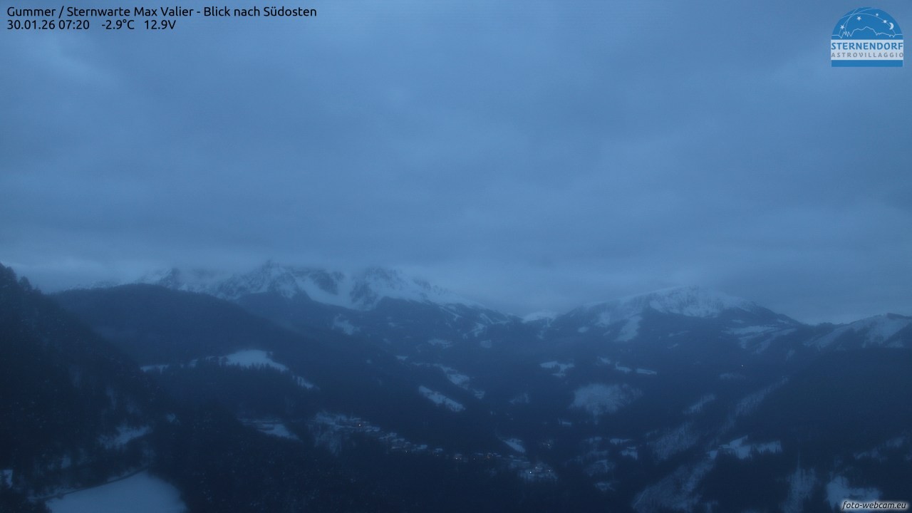 Archiv Foto Webcam Gummer - Sternwarte Max Valier