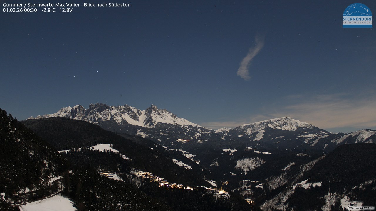 Archiv Foto Webcam Gummer - Sternwarte Max Valier