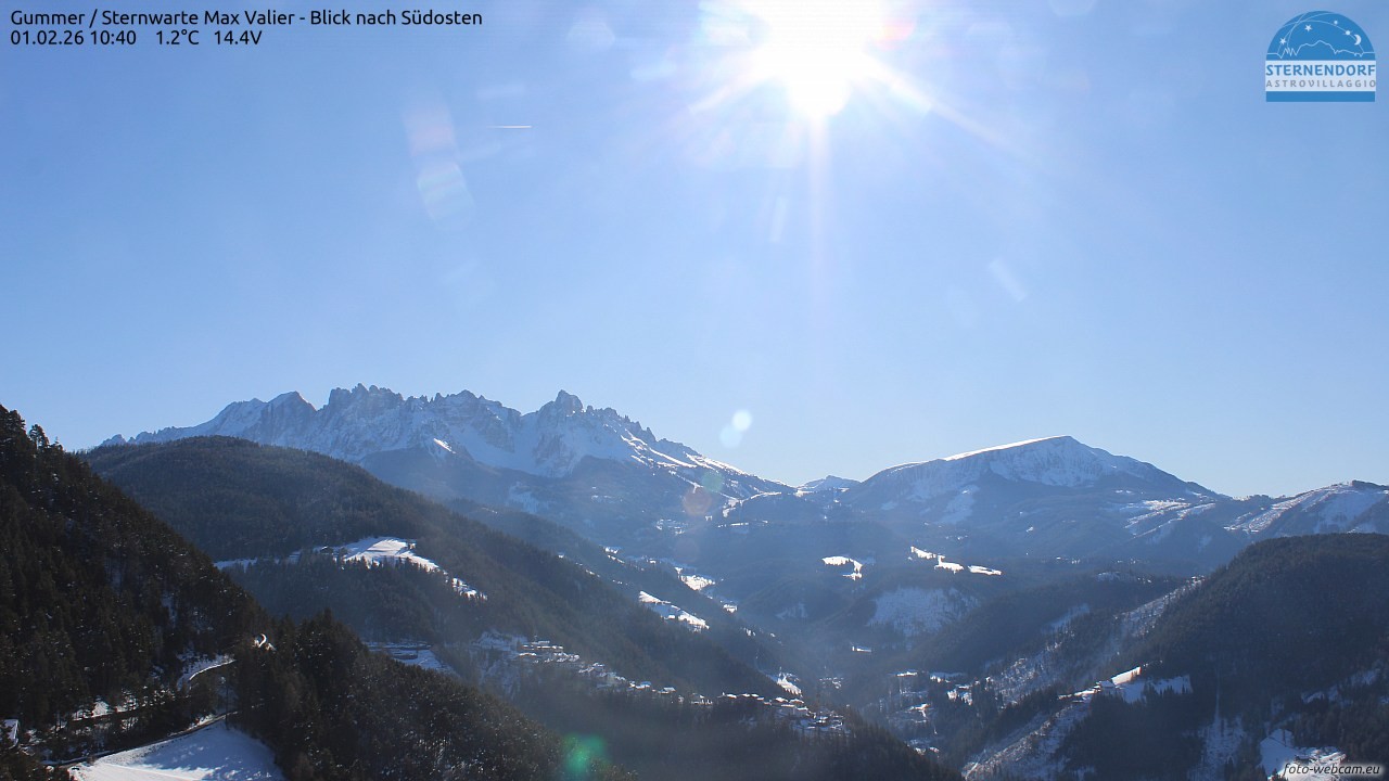 Archiv Foto Webcam Gummer - Sternwarte Max Valier