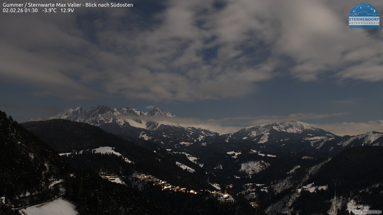 Archiv Foto Webcam Gummer - Sternwarte Max Valier