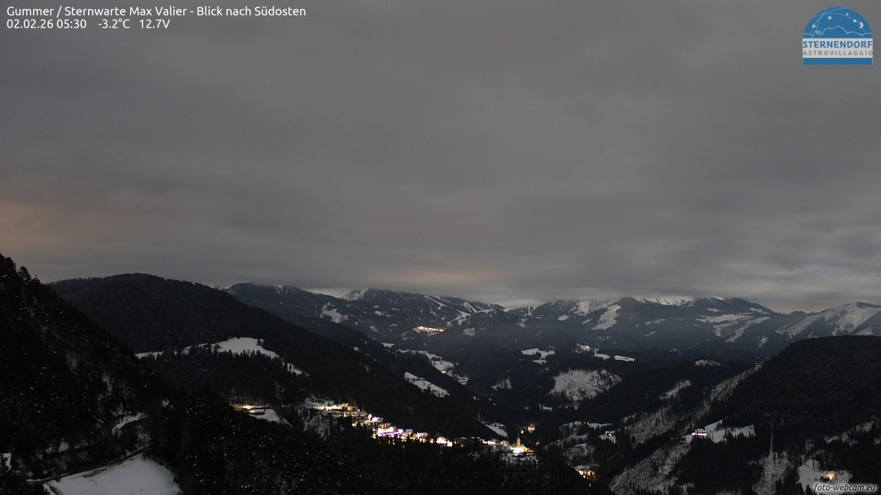 Archiv Foto Webcam Gummer - Sternwarte Max Valier