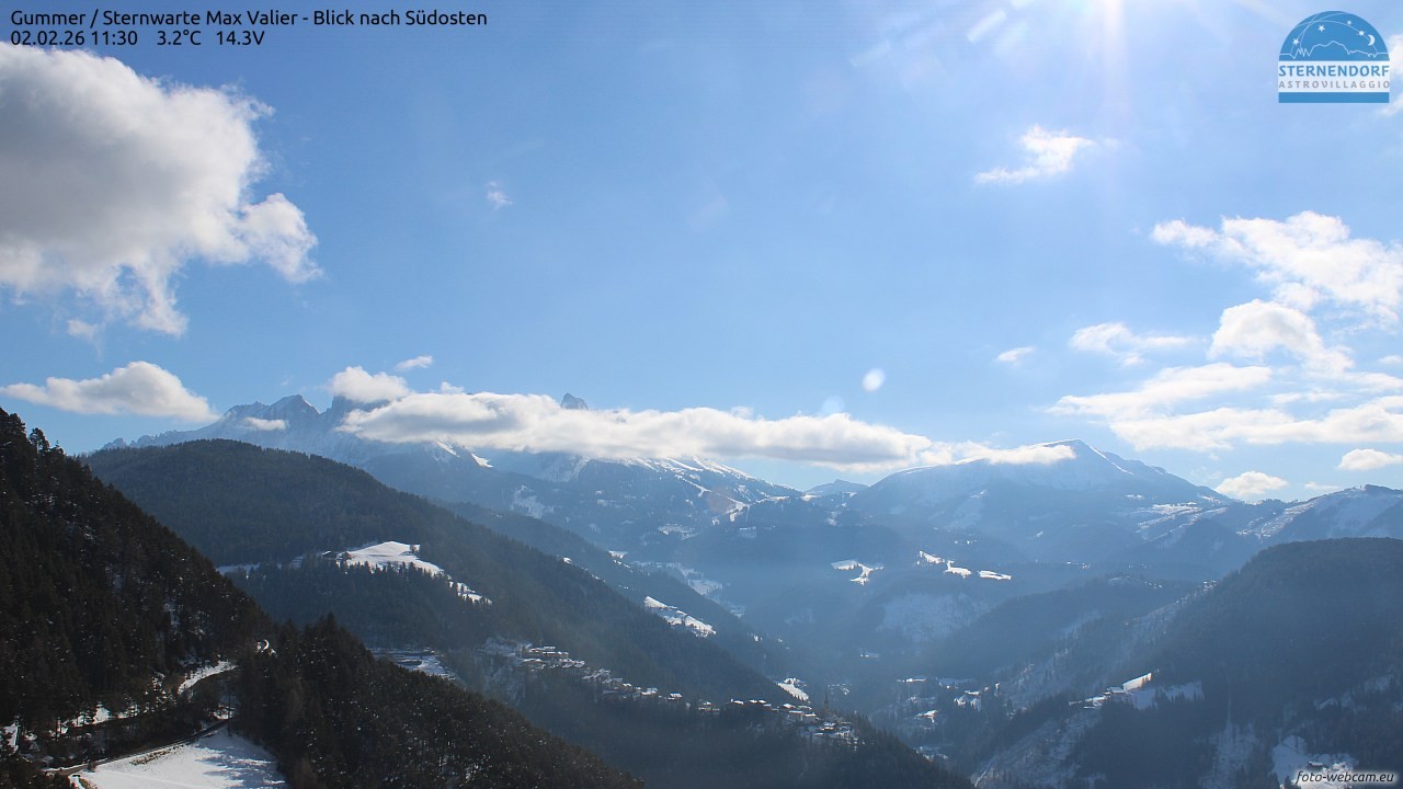 Archiv Foto Webcam Gummer - Sternwarte Max Valier