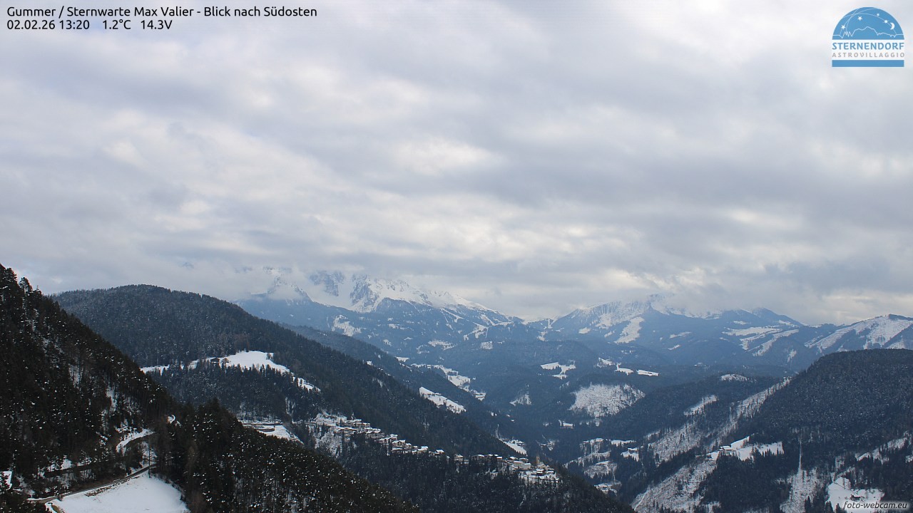 Archiv Foto Webcam Gummer - Sternwarte Max Valier