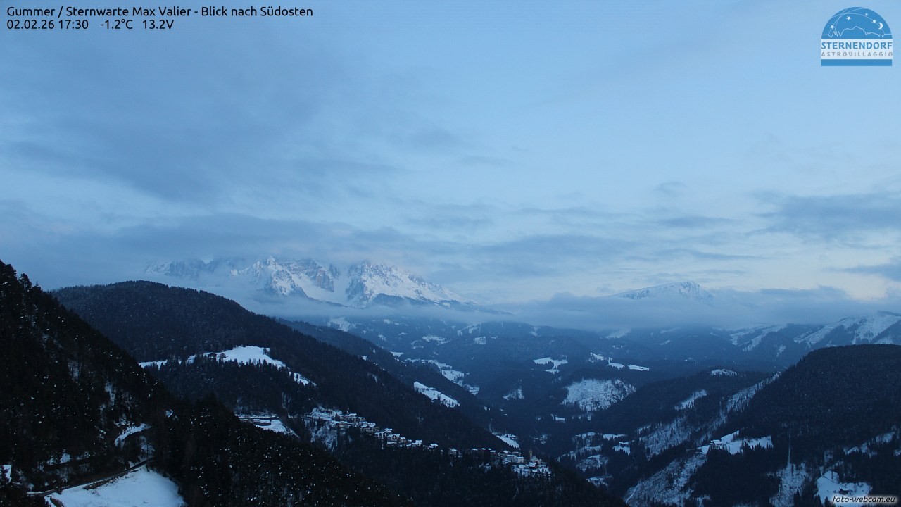 Archiv Foto Webcam Gummer - Sternwarte Max Valier