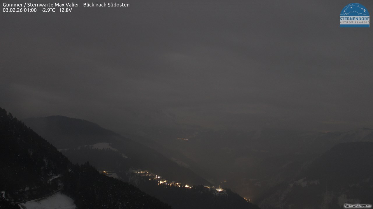 Archiv Foto Webcam Gummer - Sternwarte Max Valier