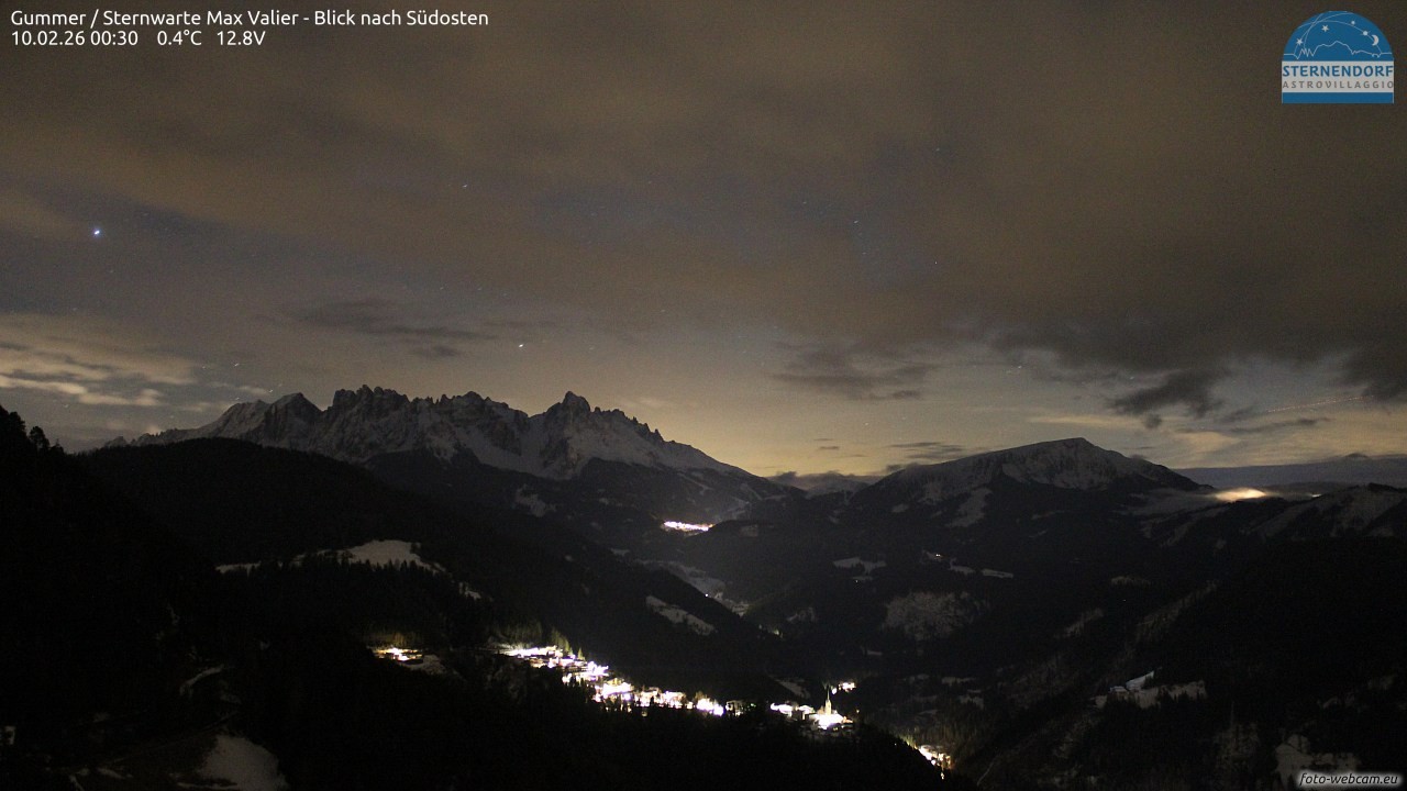 Archiv Foto Webcam Gummer - Sternwarte Max Valier