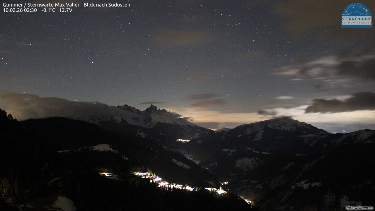 Archiv Foto Webcam Gummer - Sternwarte Max Valier