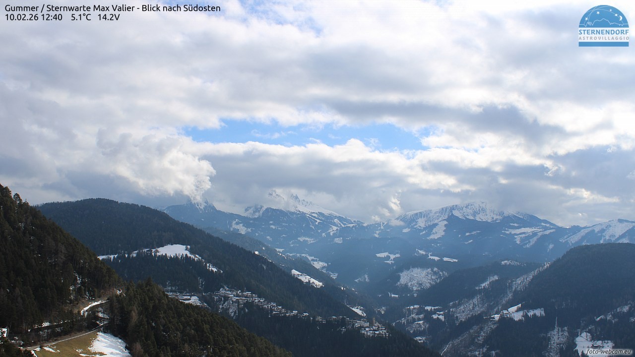 Archiv Foto Webcam Gummer - Sternwarte Max Valier