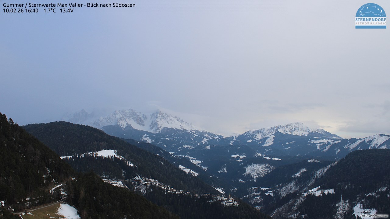 Archiv Foto Webcam Gummer - Sternwarte Max Valier