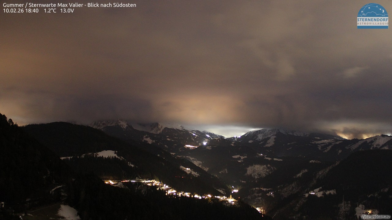 Archiv Foto Webcam Gummer - Sternwarte Max Valier