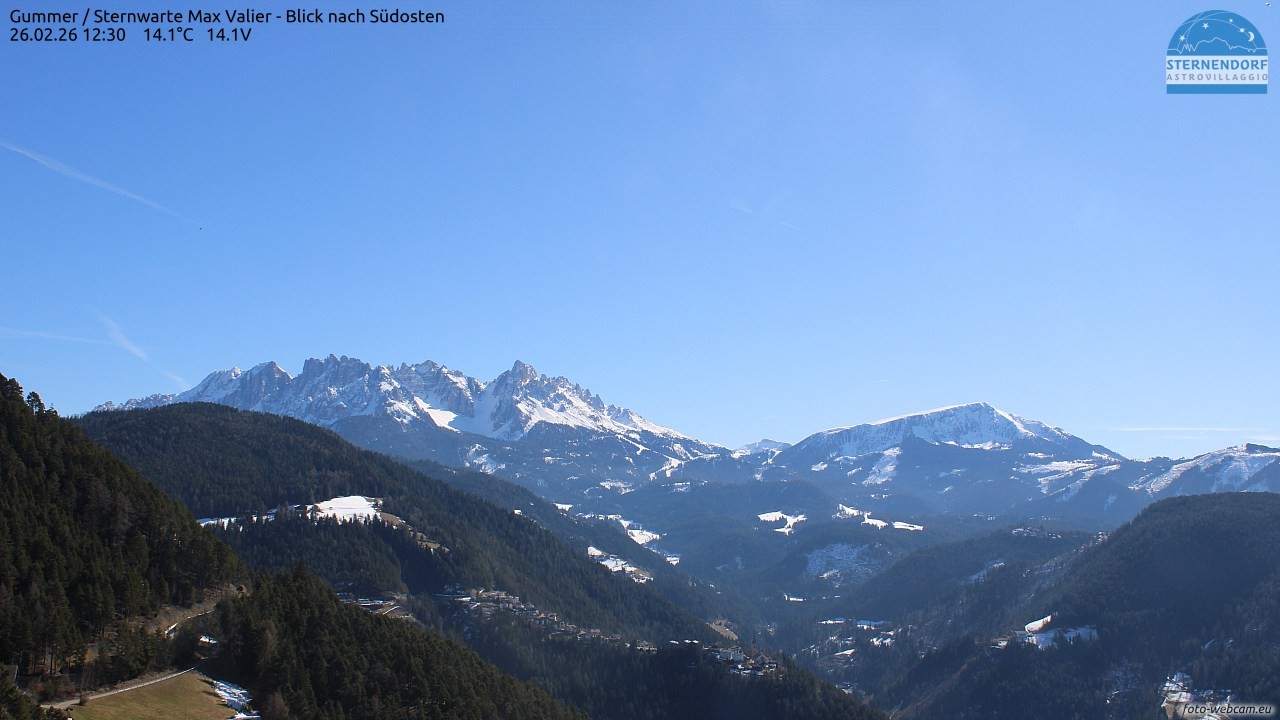 Archived image Webcam Gummer - View to Southeast