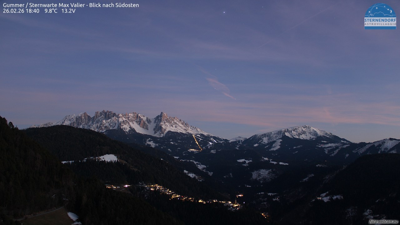 Archived image Webcam Gummer - View to Southeast