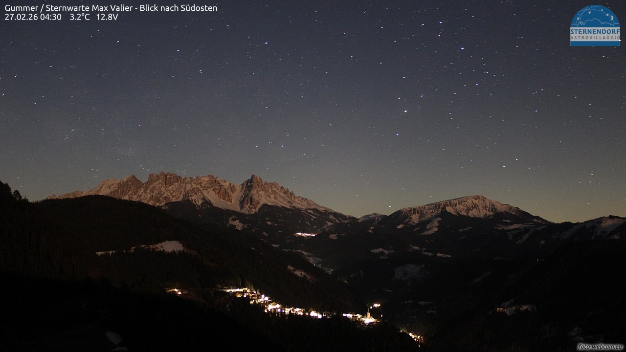 Archiv Foto Webcam Gummer - Sternwarte Max Valier