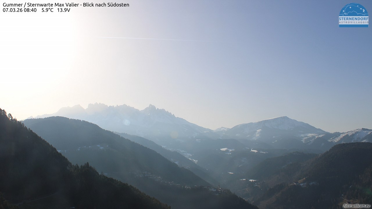 Archived image Webcam Gummer - View to Southeast