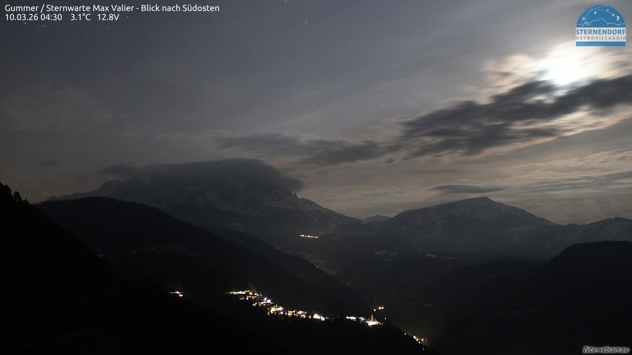 Archiv Foto Webcam Gummer - Sternwarte Max Valier