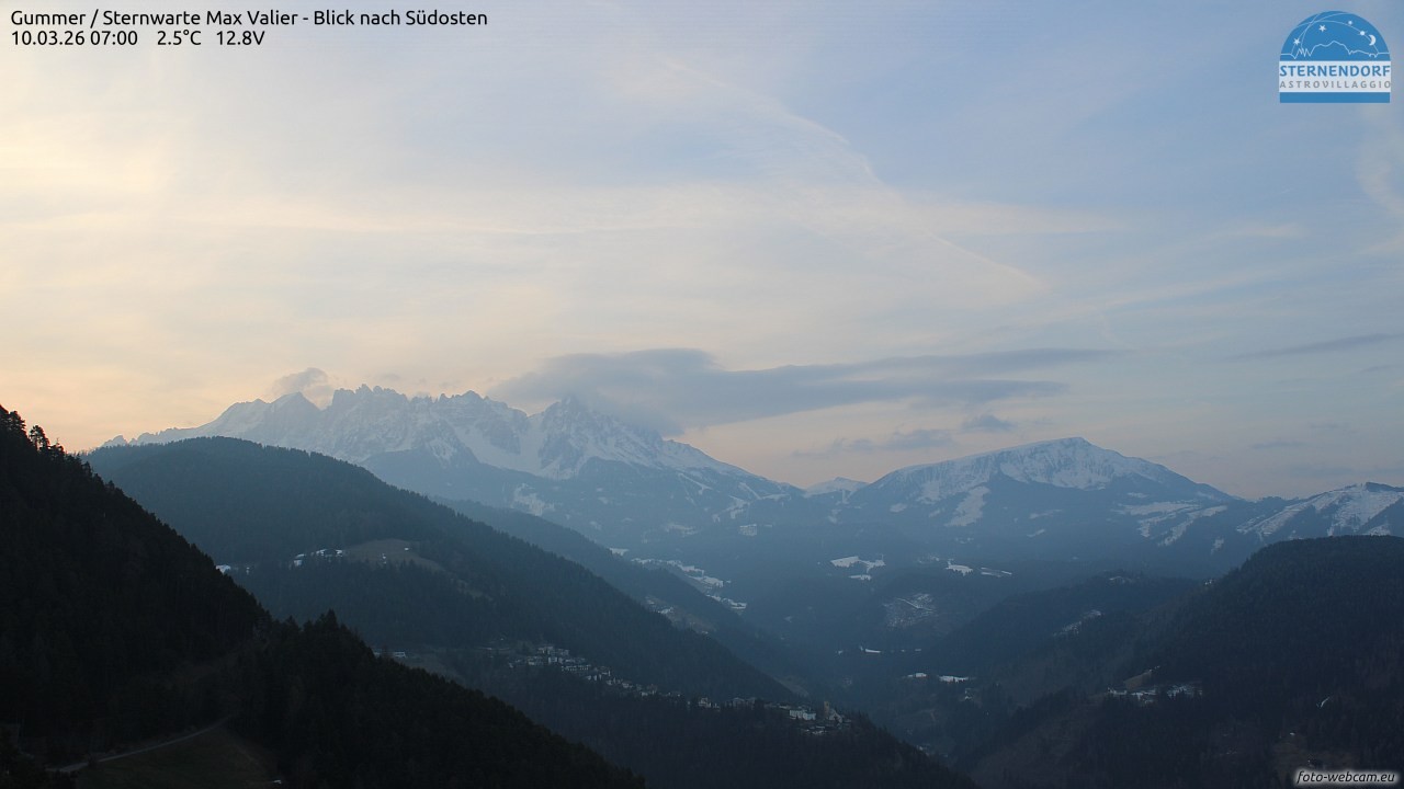 Archiv Foto Webcam Gummer - Sternwarte Max Valier