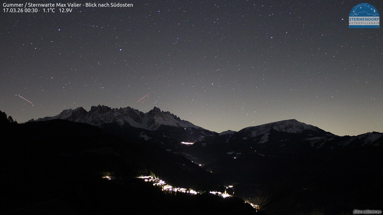 Archiv Foto Webcam Gummer - Sternwarte Max Valier