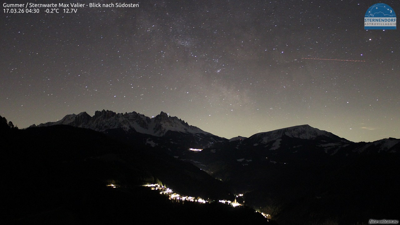 Archiv Foto Webcam Gummer - Sternwarte Max Valier