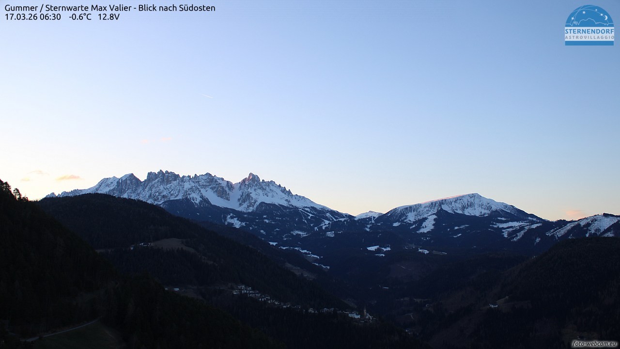 Archiv Foto Webcam Gummer - Sternwarte Max Valier