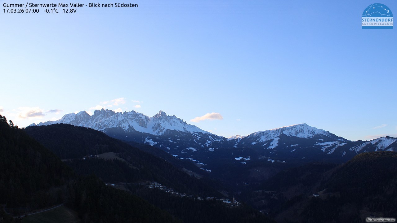 Archiv Foto Webcam Gummer - Sternwarte Max Valier