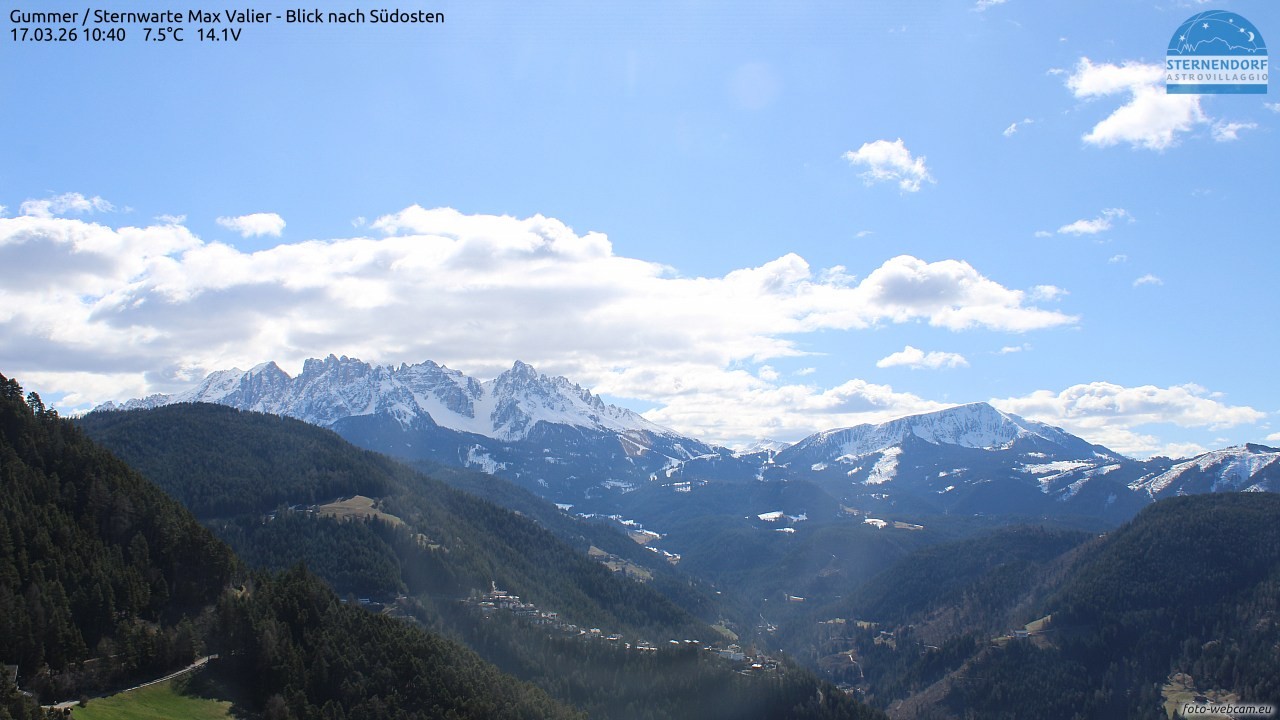 Archiv Foto Webcam Gummer - Sternwarte Max Valier