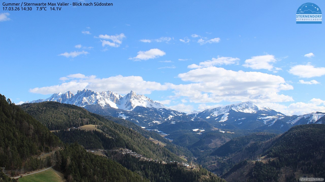 Archiv Foto Webcam Gummer - Sternwarte Max Valier