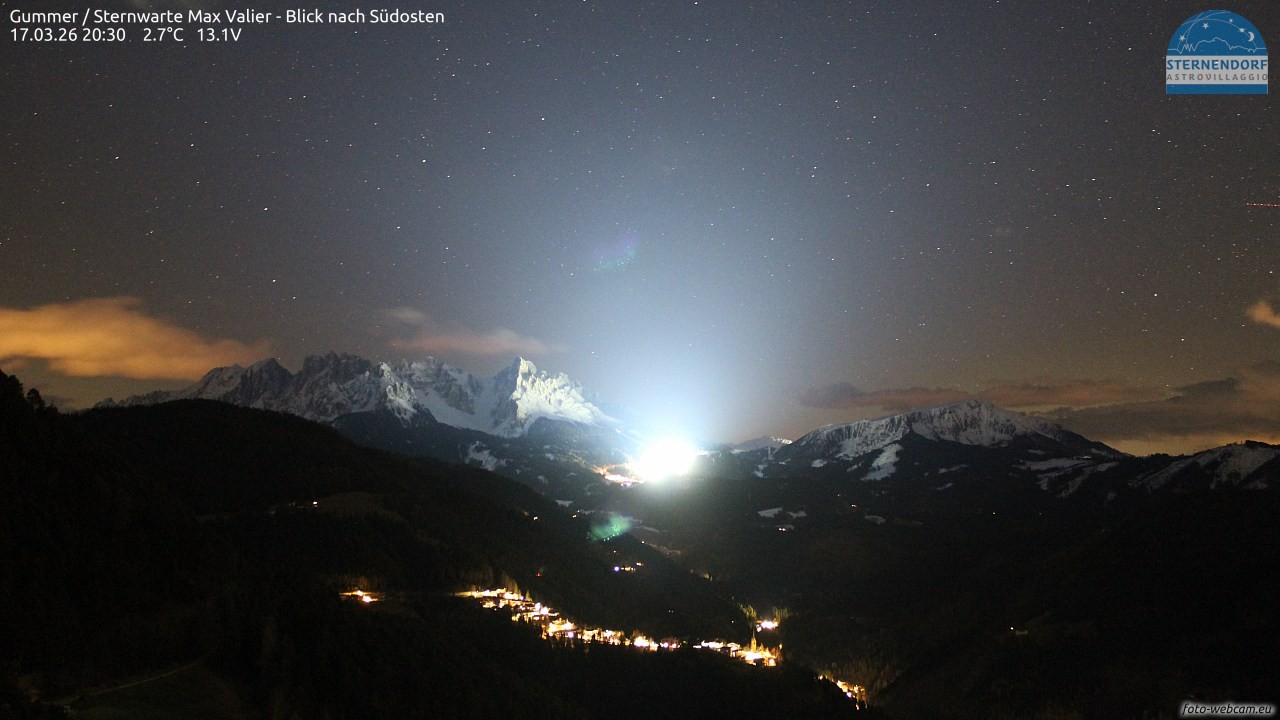 Archiv Foto Webcam Gummer - Sternwarte Max Valier