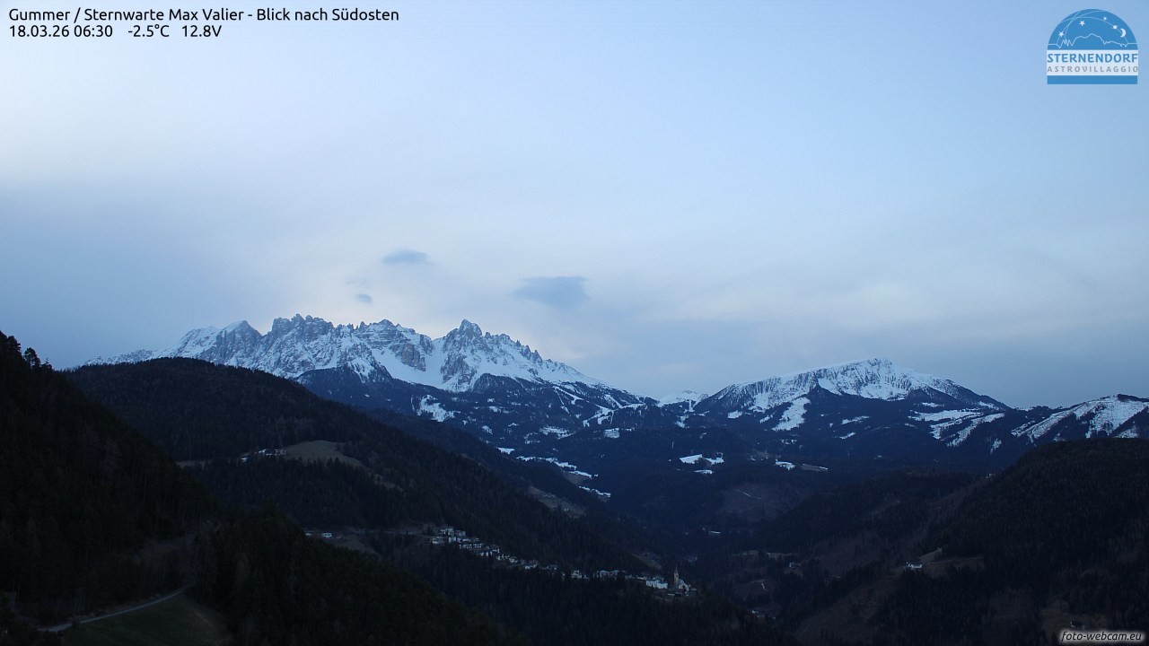 Archiv Foto Webcam Gummer - Sternwarte Max Valier