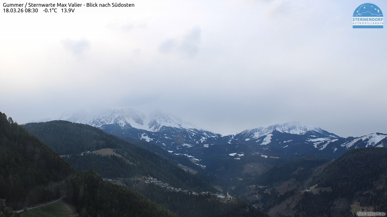 Archiv Foto Webcam Gummer - Sternwarte Max Valier