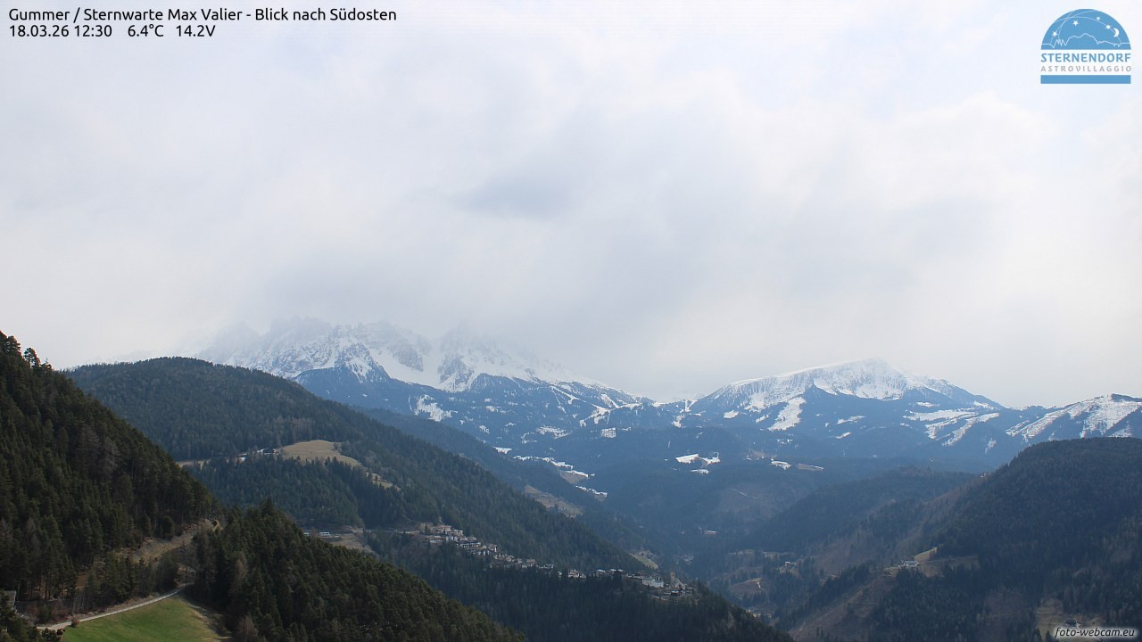 Archiv Foto Webcam Gummer - Sternwarte Max Valier