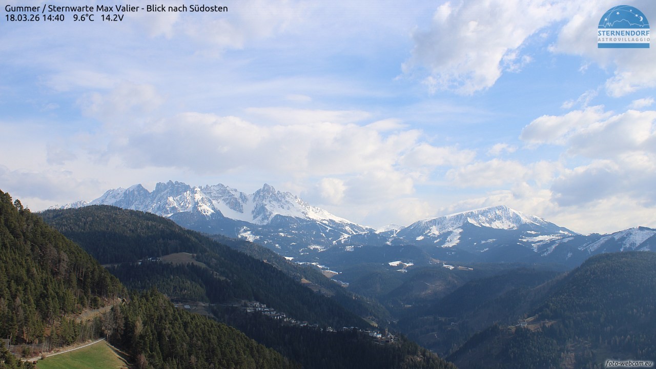 Archiv Foto Webcam Gummer - Sternwarte Max Valier