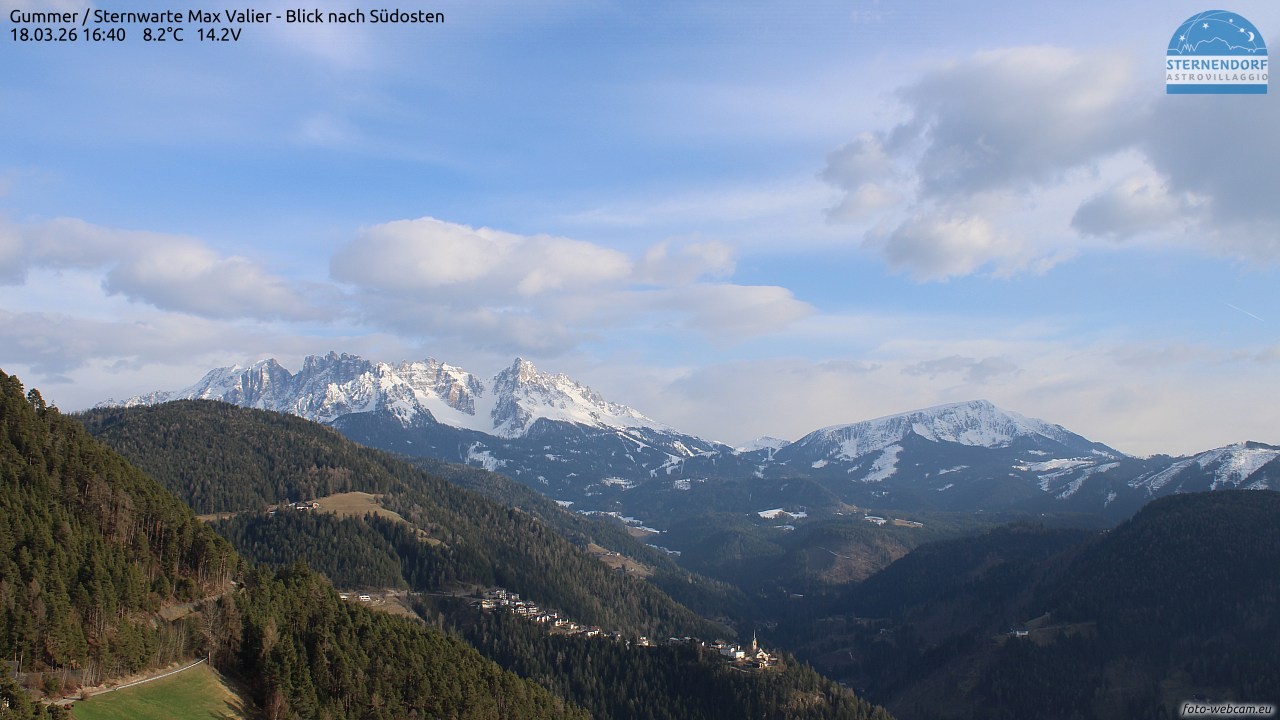 Archiv Foto Webcam Gummer - Sternwarte Max Valier