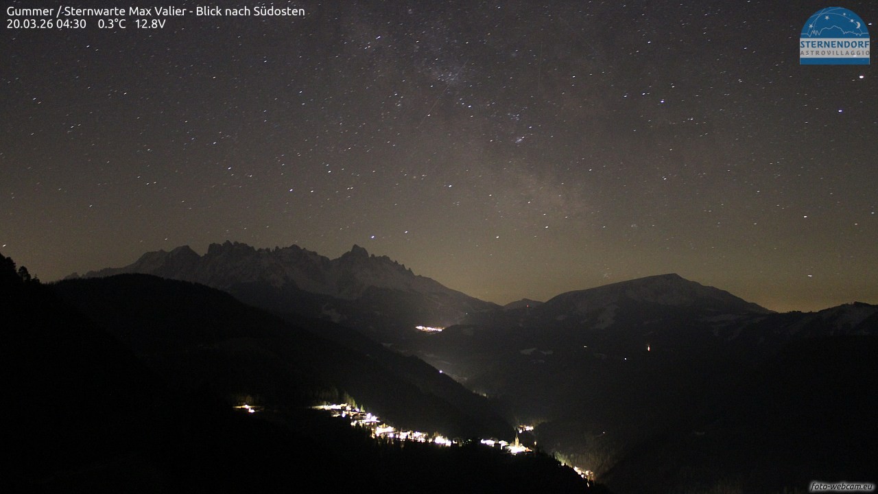 Archiv Foto Webcam Gummer - Sternwarte Max Valier