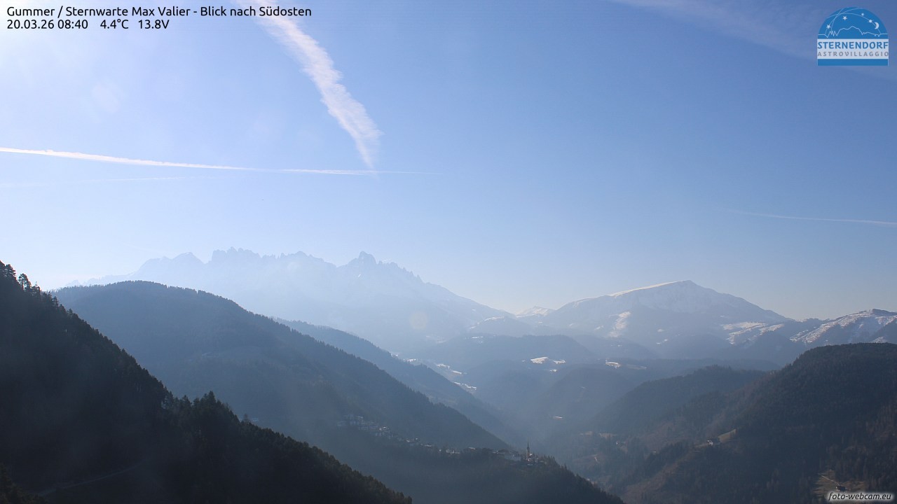 Archiv Foto Webcam Gummer - Sternwarte Max Valier