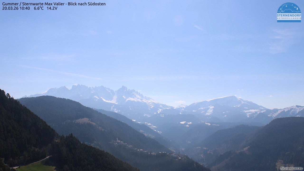 Archiv Foto Webcam Gummer - Sternwarte Max Valier