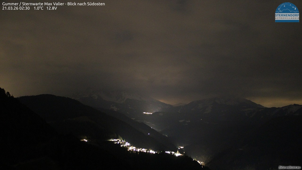 Archiv Foto Webcam Gummer - Sternwarte Max Valier