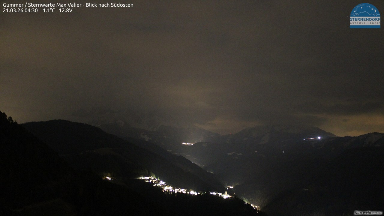 Archiv Foto Webcam Gummer - Sternwarte Max Valier