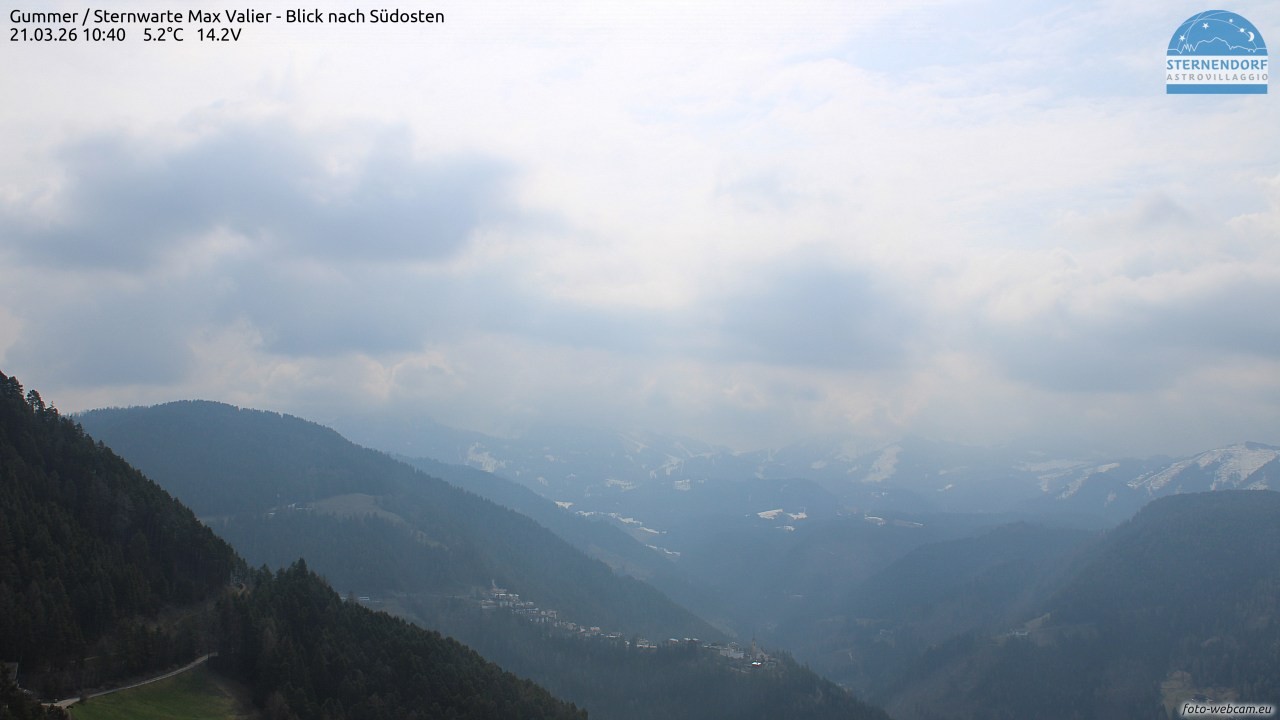 Archived image Webcam Gummer - View to Southeast