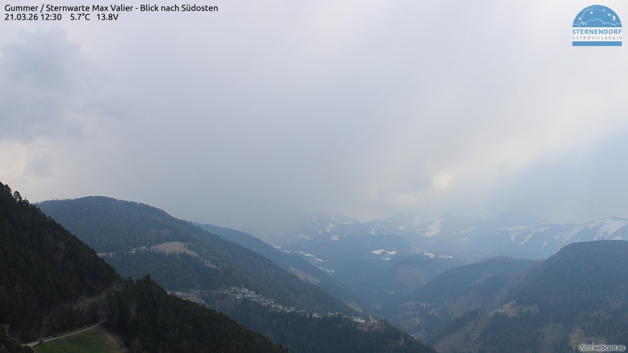 Archived image Webcam Gummer - View to Southeast