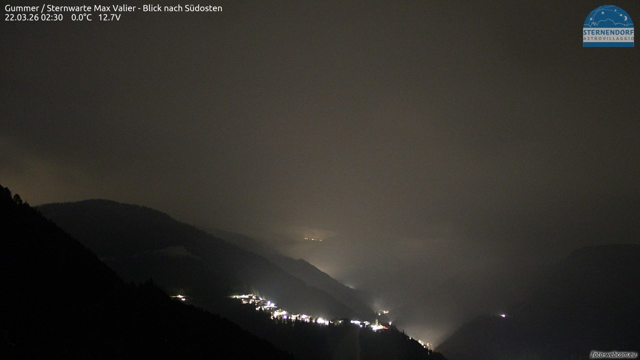 Archiv Foto Webcam Gummer - Sternwarte Max Valier