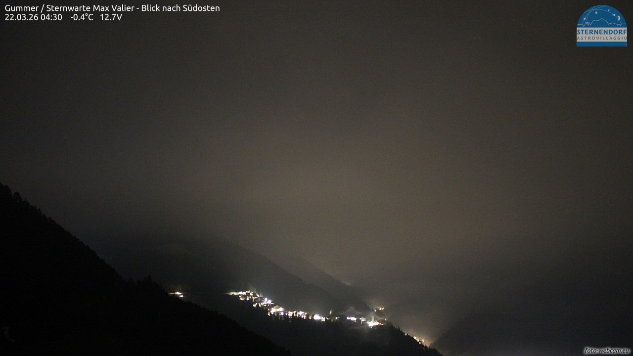 Archiv Foto Webcam Gummer - Sternwarte Max Valier